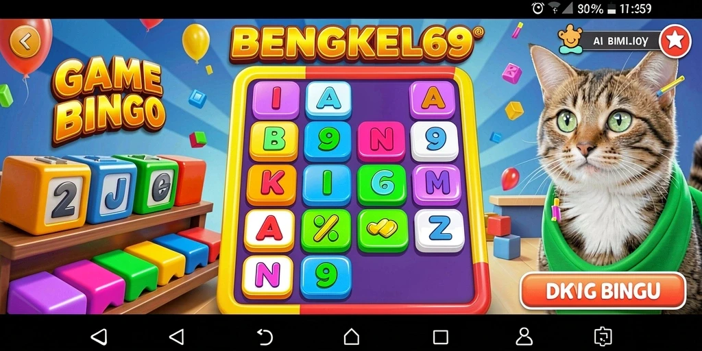 Screenshot gameplay BENGKEL69 yang menunjukkan keseruan bermain Bingo.