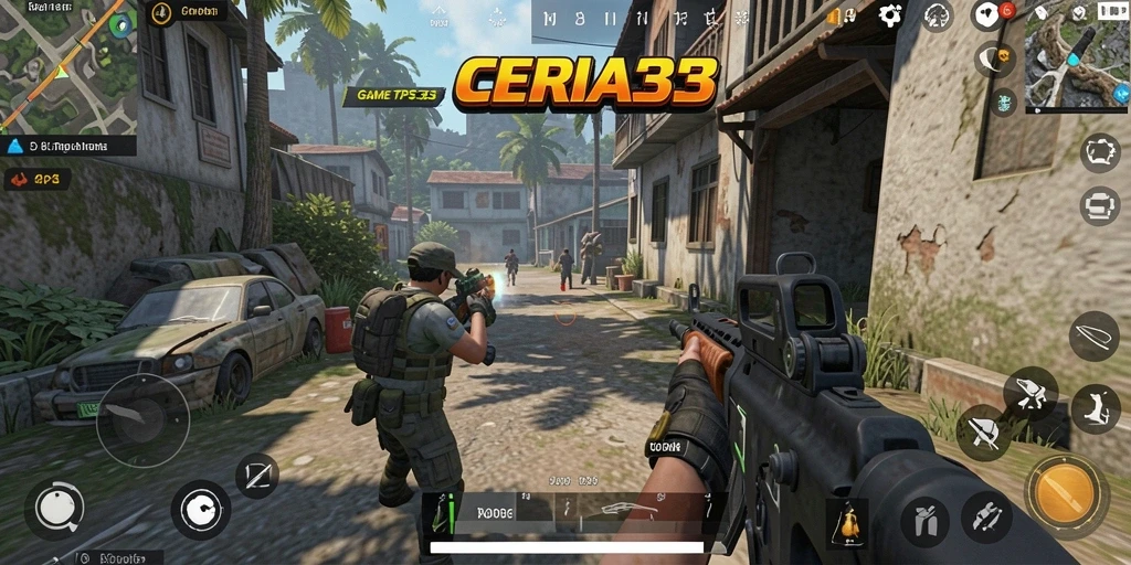 Tampilan gameplay seru dari CERIA33 dalam aksi TPS.