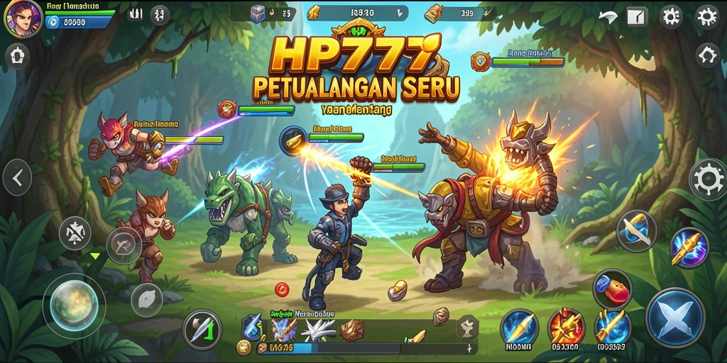 Screenshot gameplay HP777 menyajikan aksi petualangan yang mendebarkan.