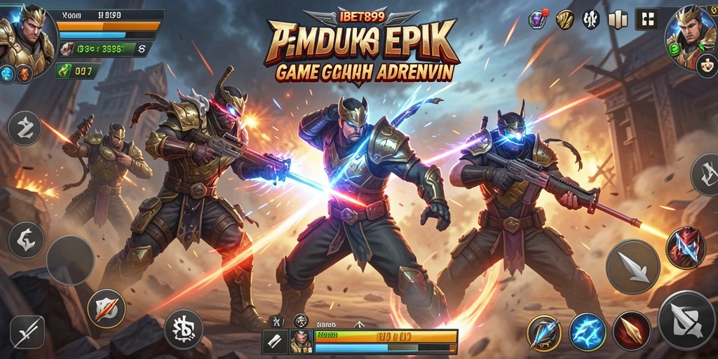 Tampilan gameplay IBET899 yang mendebarkan dengan aksi pertempuran intens.