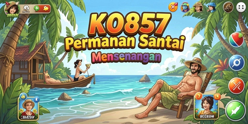 Tampilan gameplay KO857 yang cerah dan menarik.