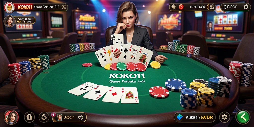 Screenshot gameplay KOKO11 menampilkan keseruan bermain Poker.