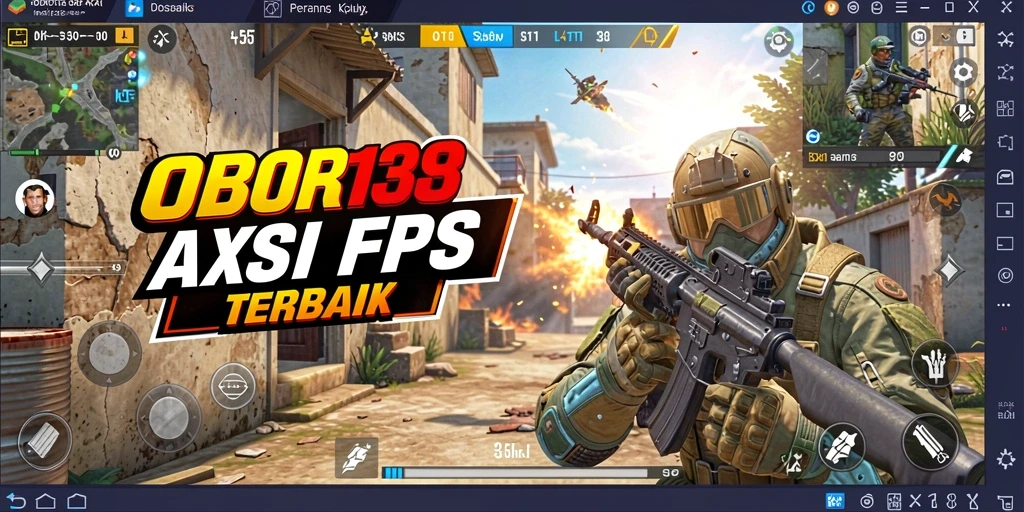 Tampilan intens dari gameplay OBOR138 saat pertempuran sengit berlangsung.