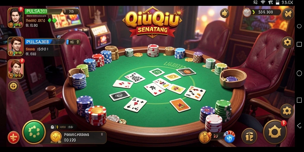Tangkapan layar gameplay QiuQiu yang mendebarkan di PULSA303.
