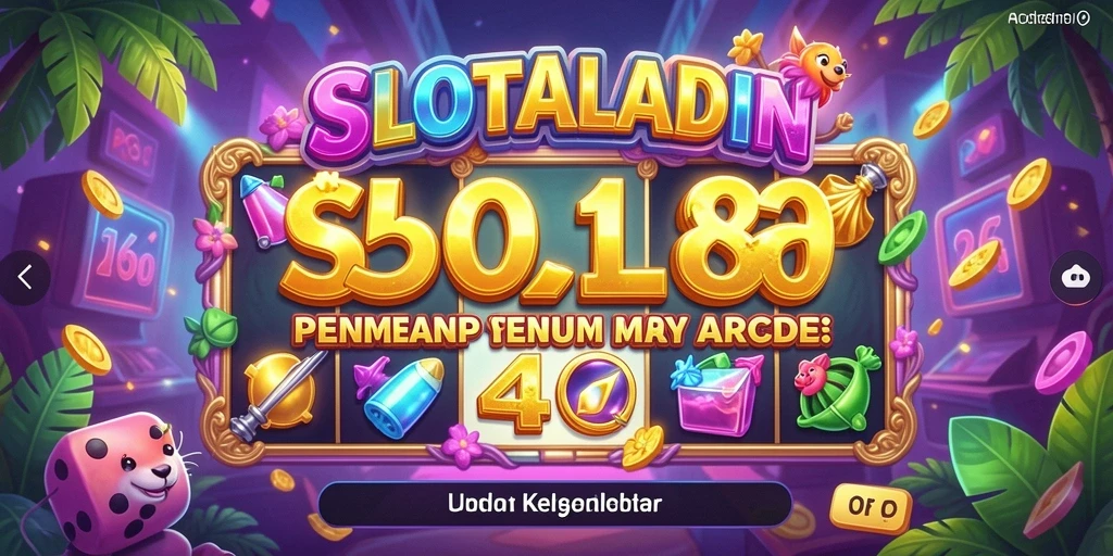 Tampilan gameplay SLOTALADIN yang seru dan penuh warna.