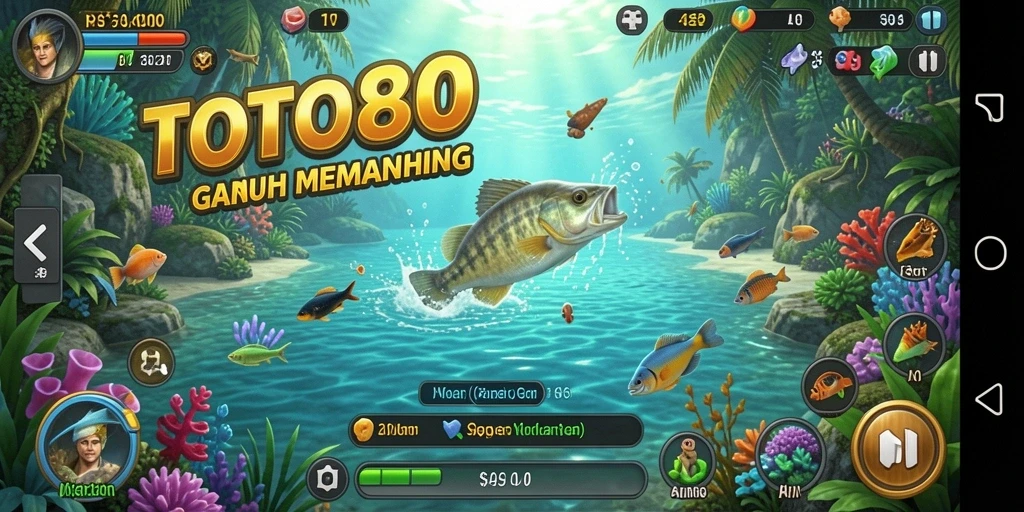 Tampilan gameplay TOTO80 dengan pengalaman memancing menyenangkan.